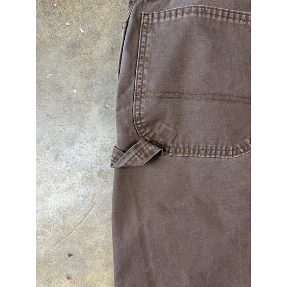 Dickies Carpenter Pants Men’s 40x32 Brown Utility Workwear Relaxed Fit - Picture 9 of 14